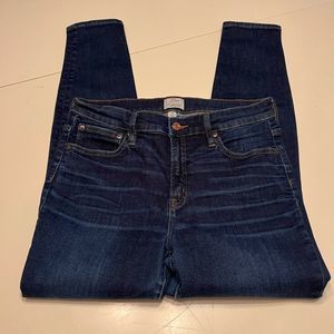 J. Crew 9” High-Rise Toothpick Jeans sz 30 EUC